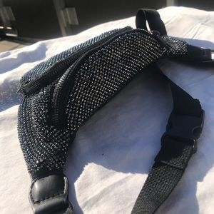 rhinestone fanny pack topshop